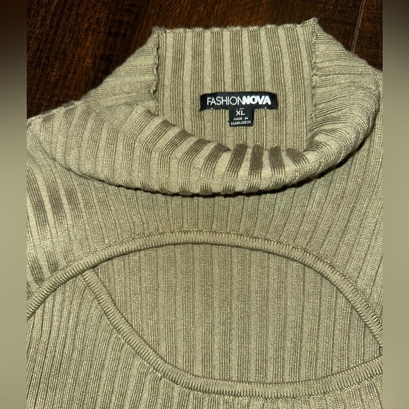 Fashion Nova Sage Ribbed Bodysuit - Picture 16 of 16